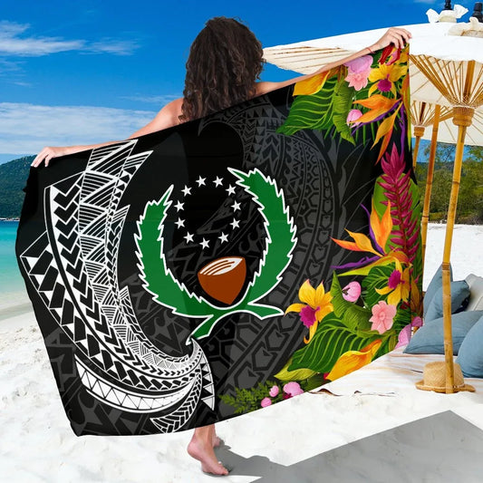 Pohnpei State Sarong - Seal Spiral Polynesian Patterns