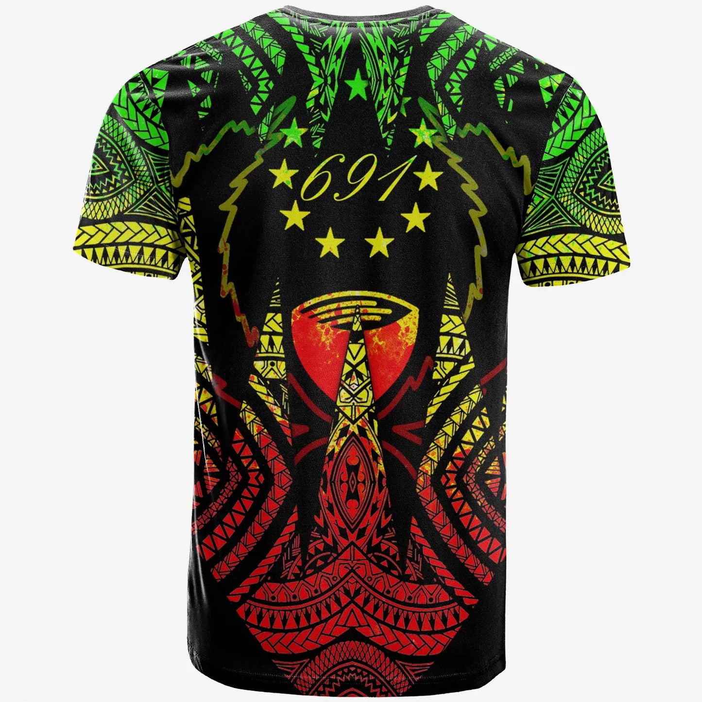 Pohnpei T-Shirt - Micronesian Teeth Shark Style Reggae