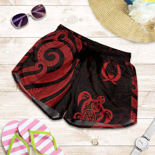 Pohnpei Women Shorts - Red Tentacle Turtle