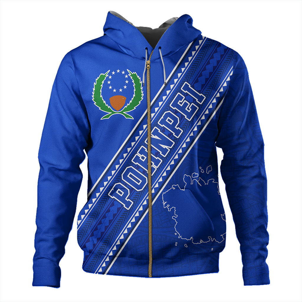 Pohnpei State Hoodie Flag And Coat Of Arms
