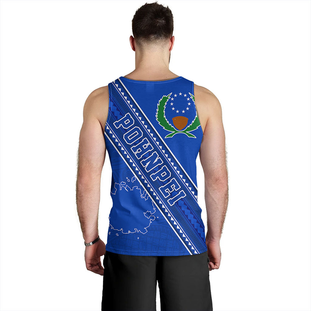 Pohnpei State Tank Top Flag And Coat Of Arms