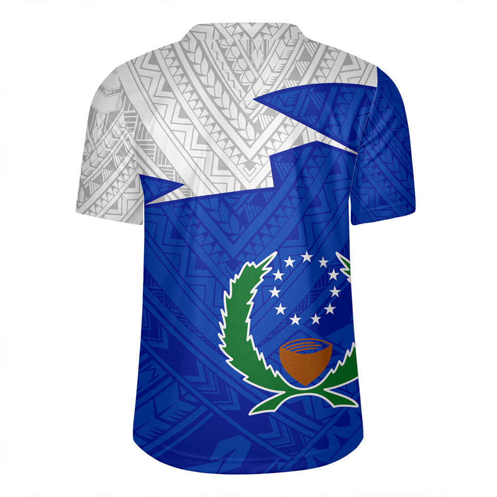 Pohnpei State Rugby Jersey Polynesian Tattoo Flag And Coat Of Arms