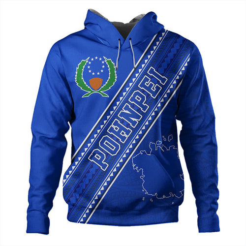 Pohnpei State Hoodie Flag And Coat Of Arms