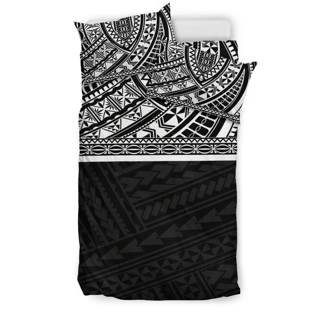 Poly Duvet Cover Set - Polynesian Black Style