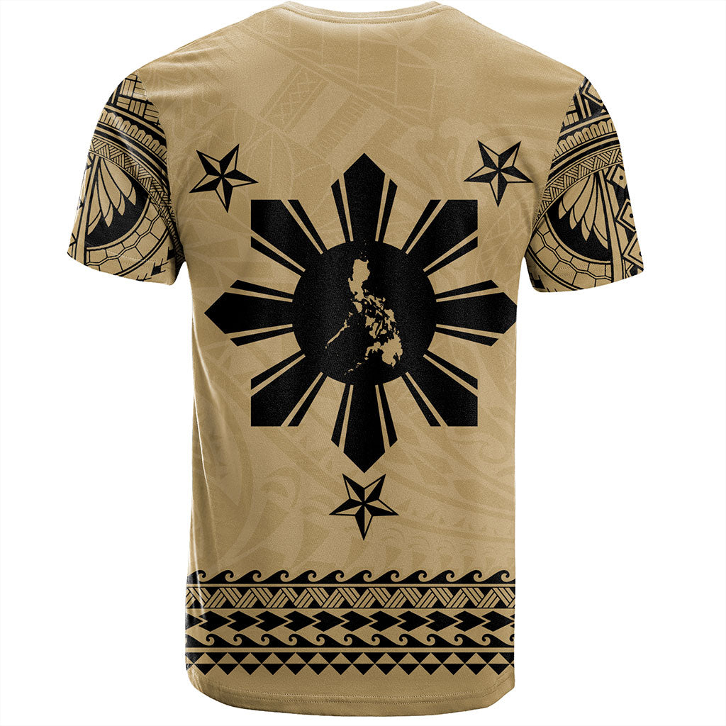 Philippines Filipinos T-Shirt Polynesian Tribal Filipinos Tattoo Sun Star