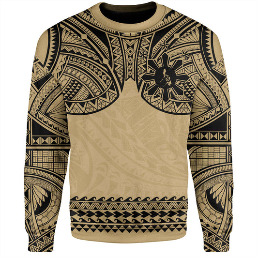Philippines Filipinos Sweatshirt Polynesian Tribal Filipinos Tattoo Sun Star