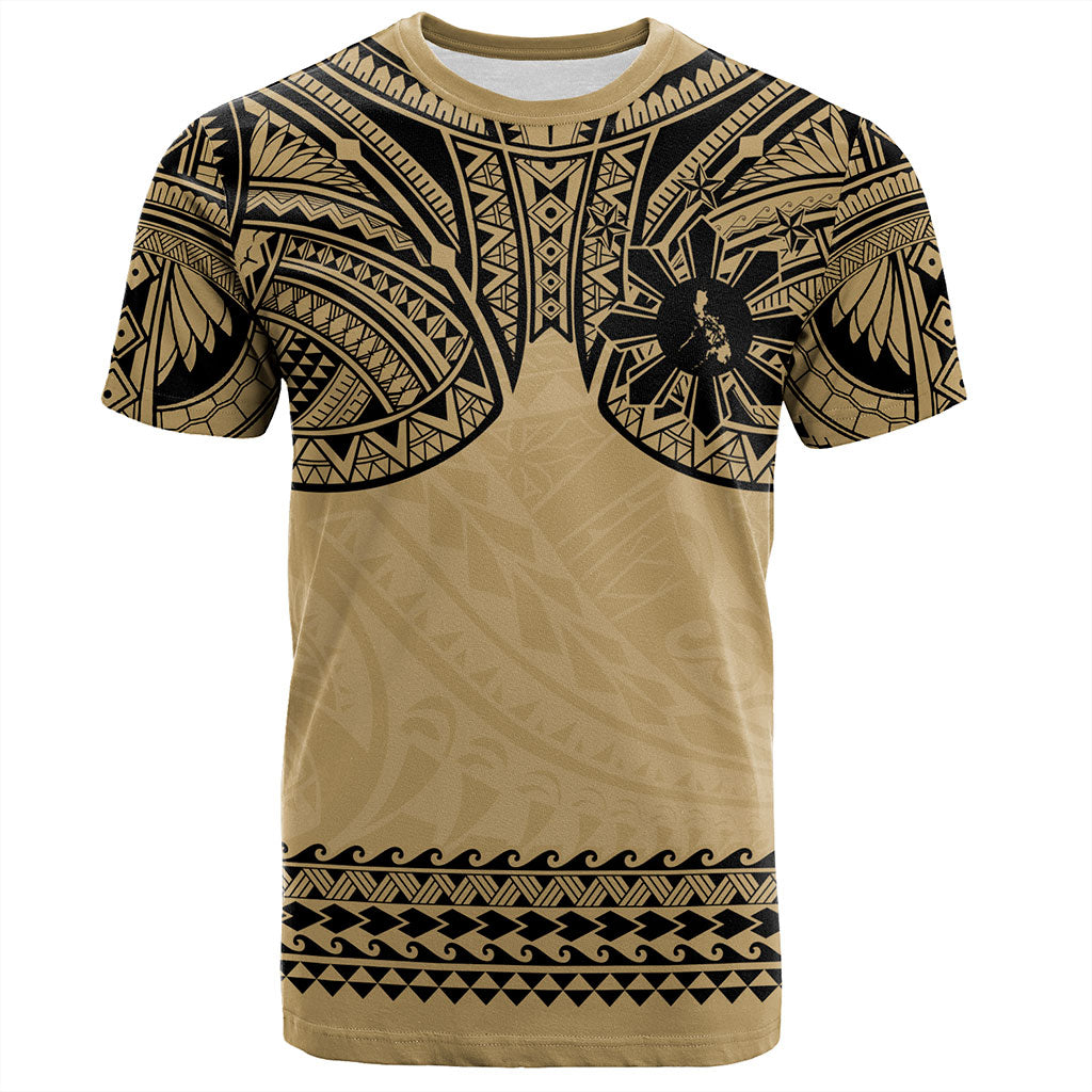 Philippines Filipinos T-Shirt Polynesian Tribal Filipinos Tattoo Sun Star