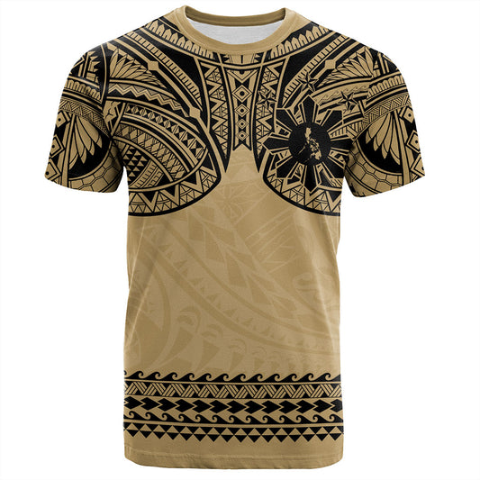 Philippines Filipinos T-Shirt Polynesian Tribal Filipinos Tattoo Sun Star