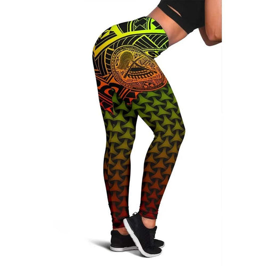 Polynesian American Samoa Legging - Reggae Vintage Polynesian Patterns