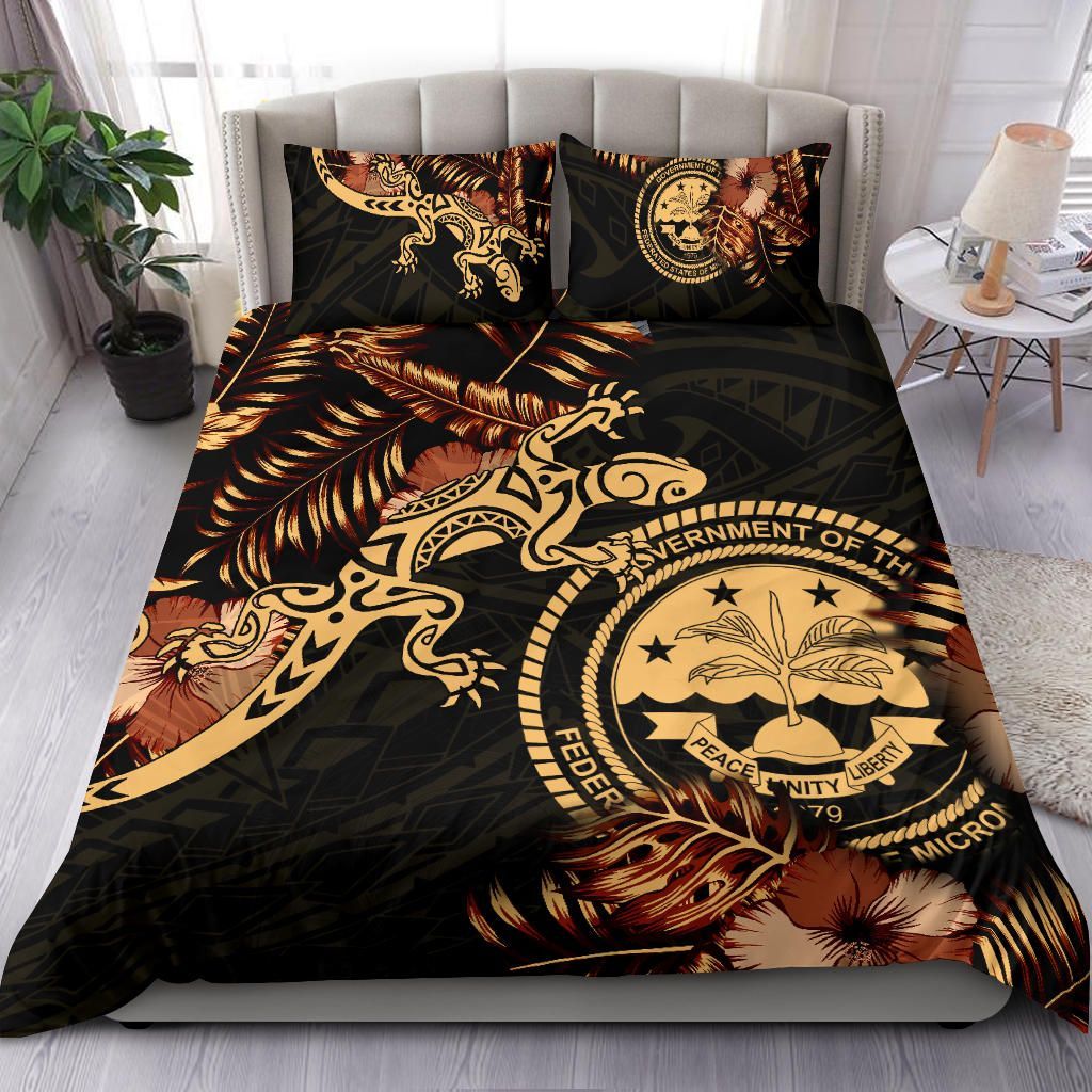 Polynesian Duvet Cover Set - Federated States Of Micronesia Duvet Cover Set Lizrad Lucky