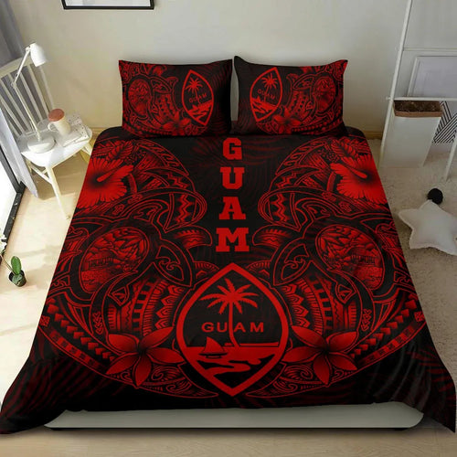 Polynesian Bedding Set - Guam Duvet Cover Sets - Red Turtle Homeland