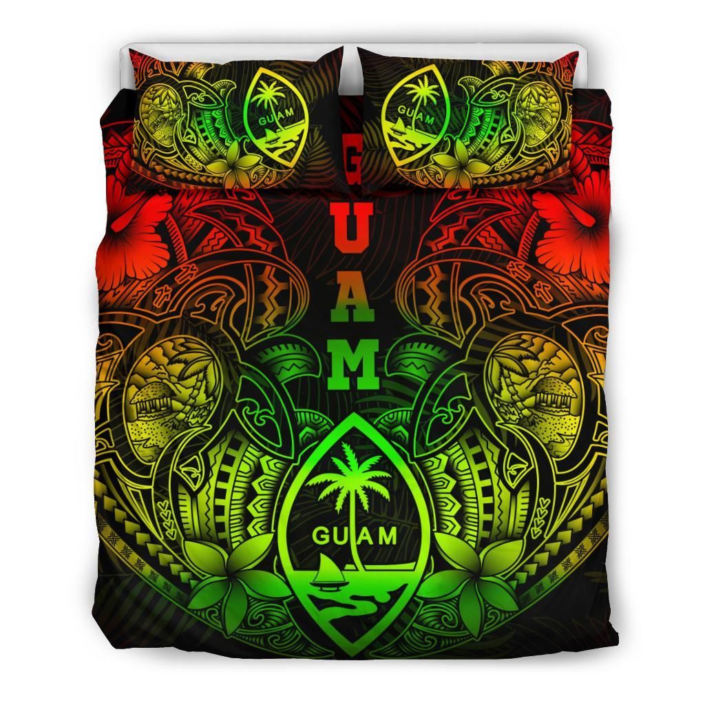 Polynesian Bedding Set - Guam Duvet Cover Sets - Reggae Turtle Homeland