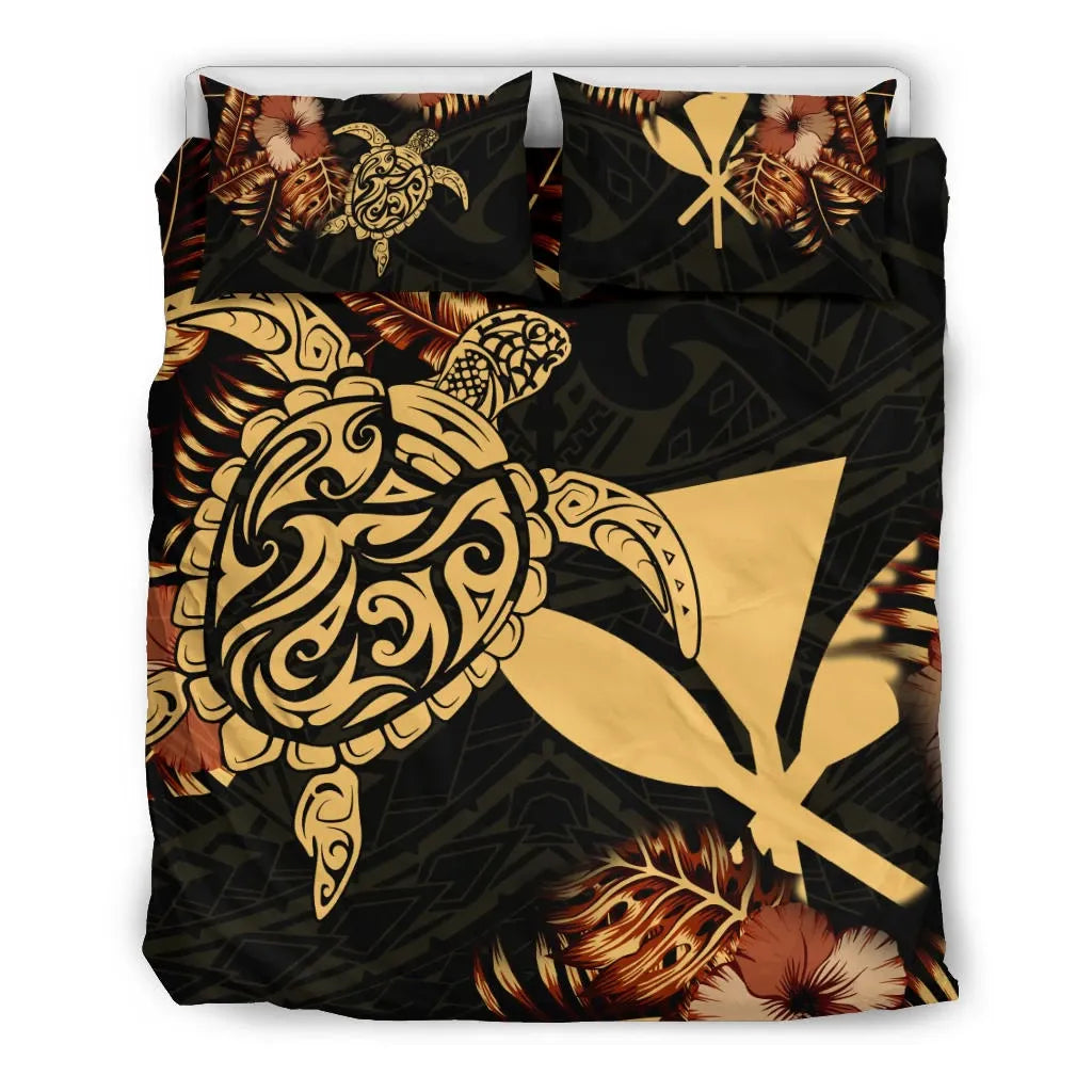 Polynesian Duvet Cover Set - Hawaii Duvet Cover Set Set Turtle Lucky