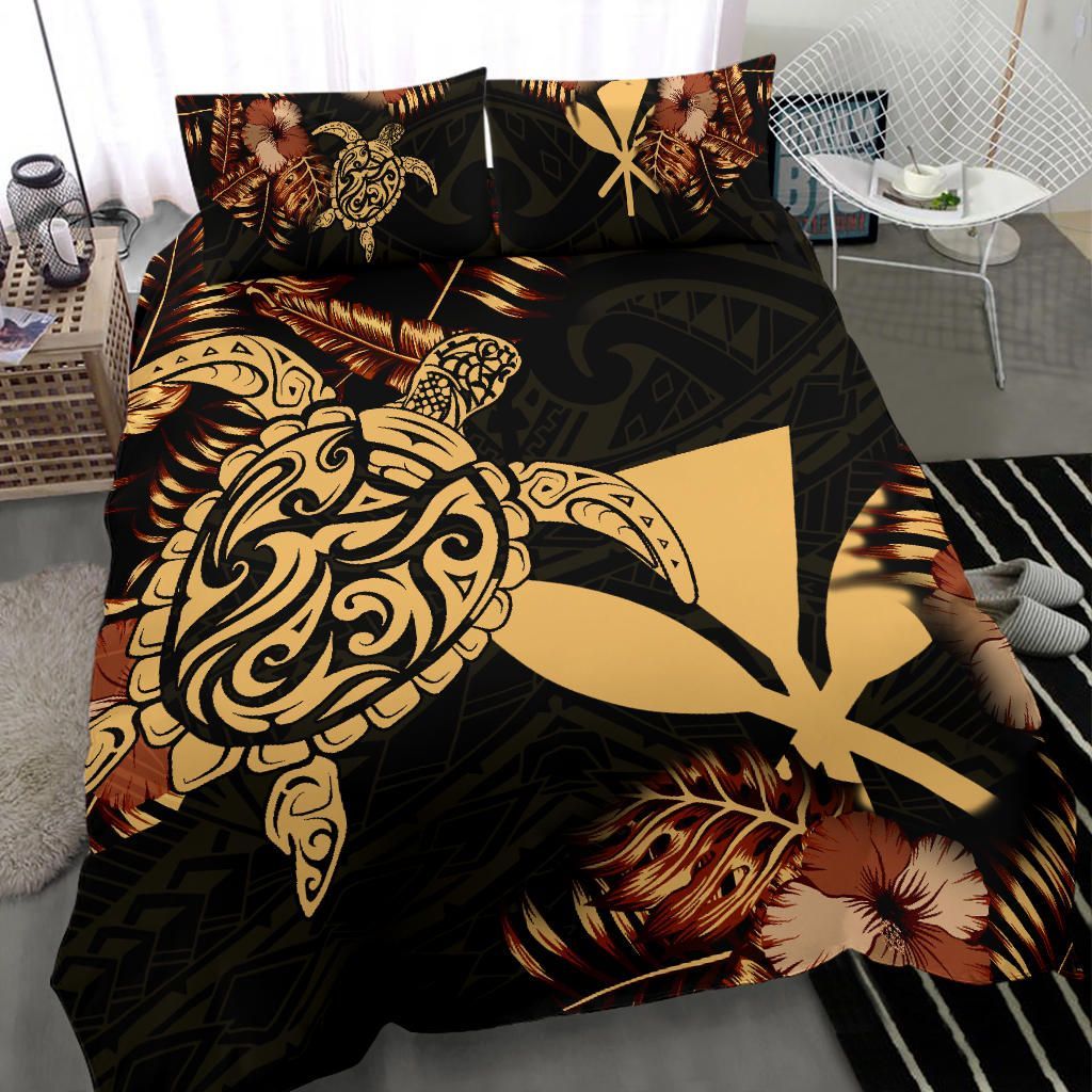 Polynesian Duvet Cover Set - Hawaii Duvet Cover Set Set Turtle Lucky