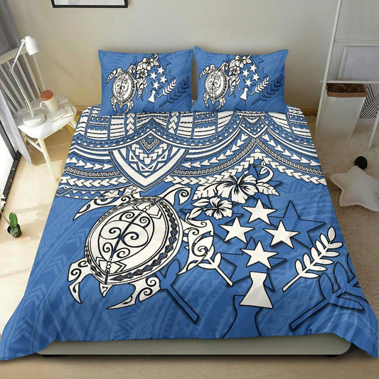 Polynesian Bedding Set - Kosrae Duvet Cover - Polynesian Turtle