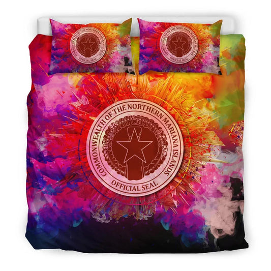 Polynesian Bedding Set Northern Mariana Islands Duvet Cover Set Bright Style