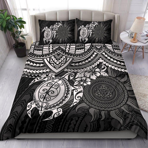 Polynesian Duvet Cover Set - Polynesian White Turtle