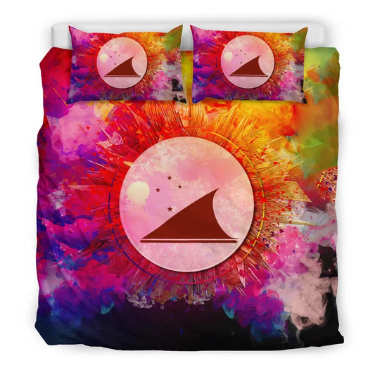 Polynesian Bedding Set Tokelau Duvet Cover Set Bright Style