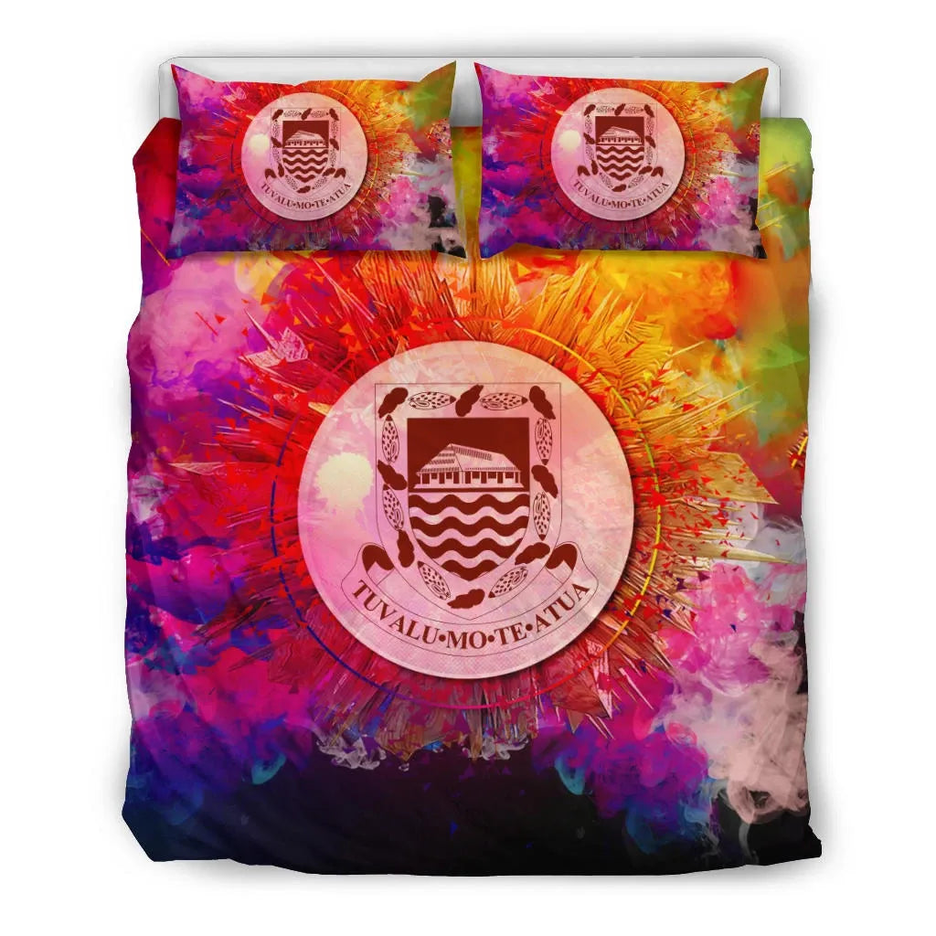 Polynesian Bedding Set Tuvalu Duvet Cover Set Bright Style