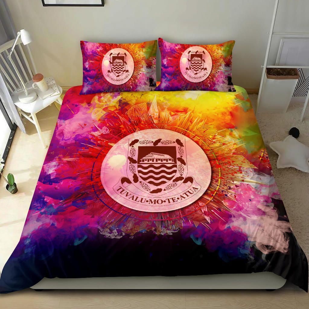 Polynesian Bedding Set Tuvalu Duvet Cover Set Bright Style