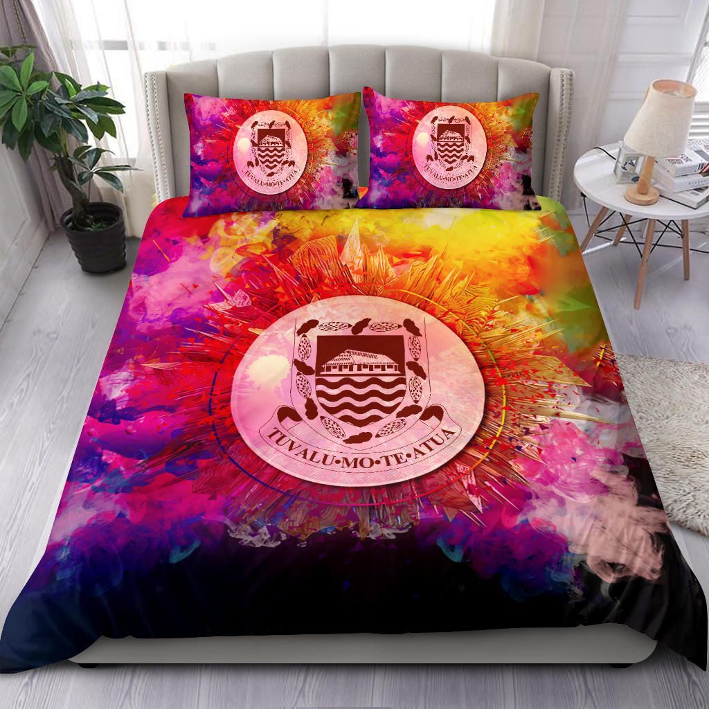 Polynesian Bedding Set Tuvalu Duvet Cover Set Bright Style