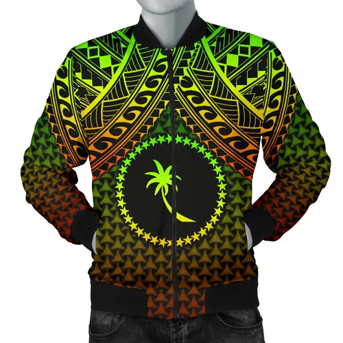 Polynesian Chuuk Bomber Jacket - Reggae Vintage Polynesian Patterns