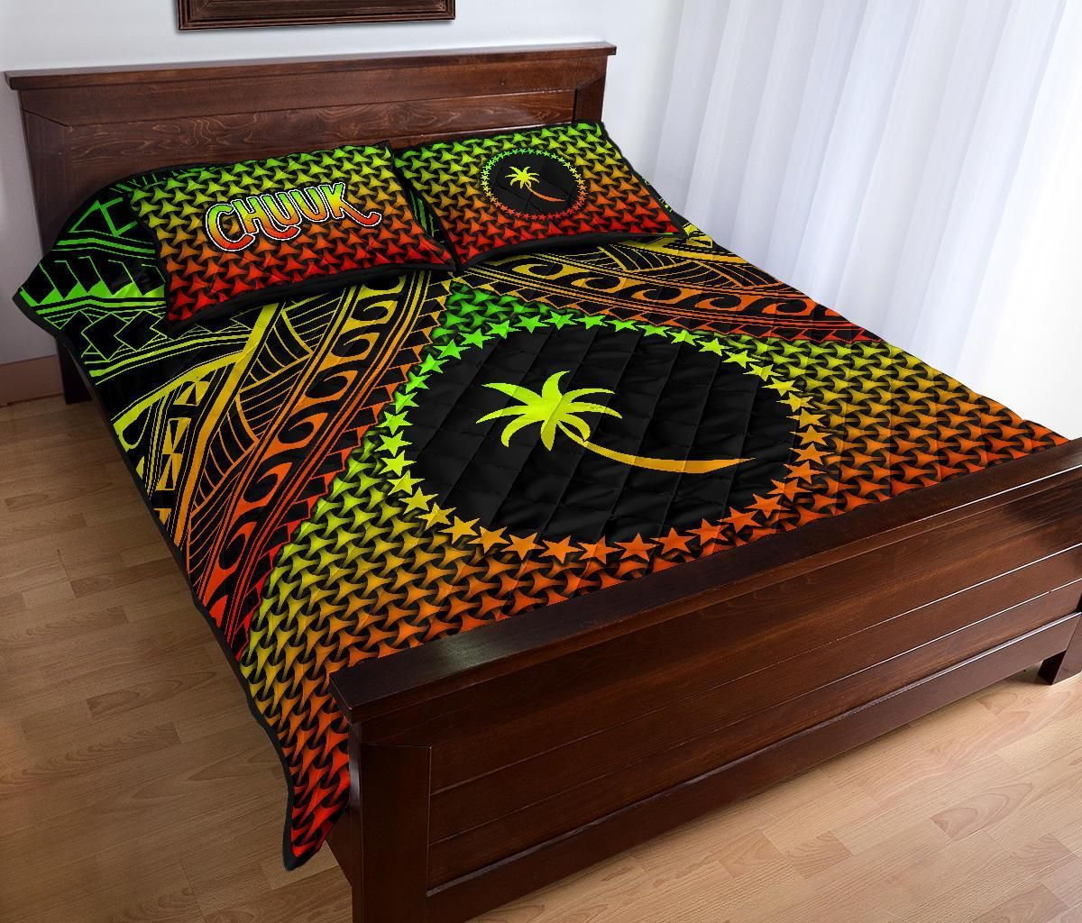 Polynesian Chuuk Quilt Bed Set - Reggae Vintage Polynesian Patterns