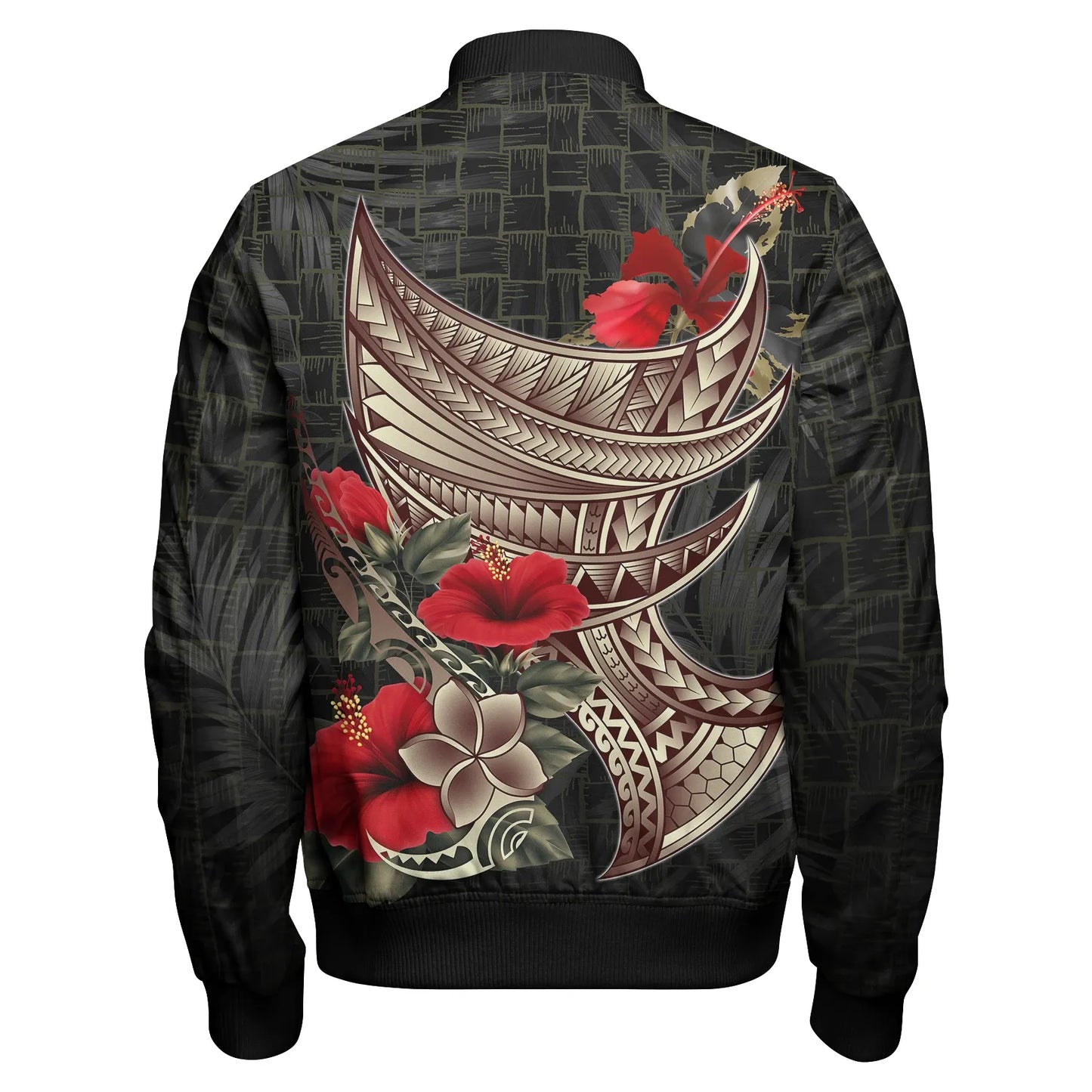 Polynesian Custom Personalised Bomber Jacket- Polynesian Tribal Vintage Style