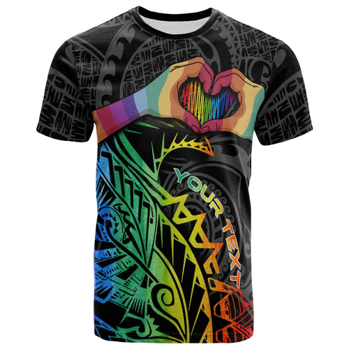 Polynesian Custom Personalized T-Shirt - LGBT Heartbeat