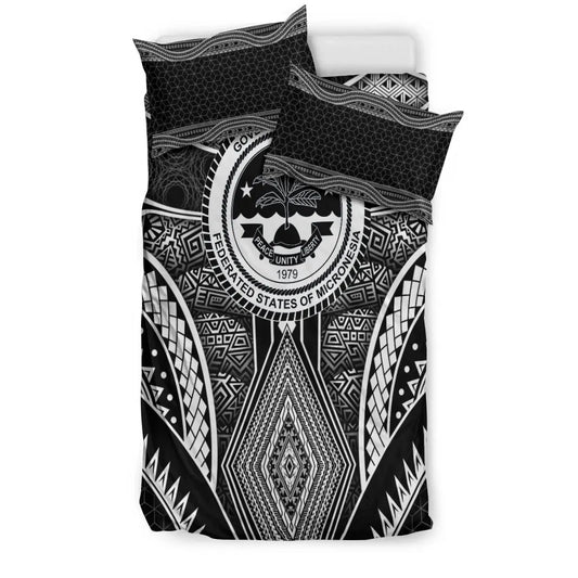Polynesian FSM Bedding Set - Poly Pattern With Coa Federated States Of Micronesia