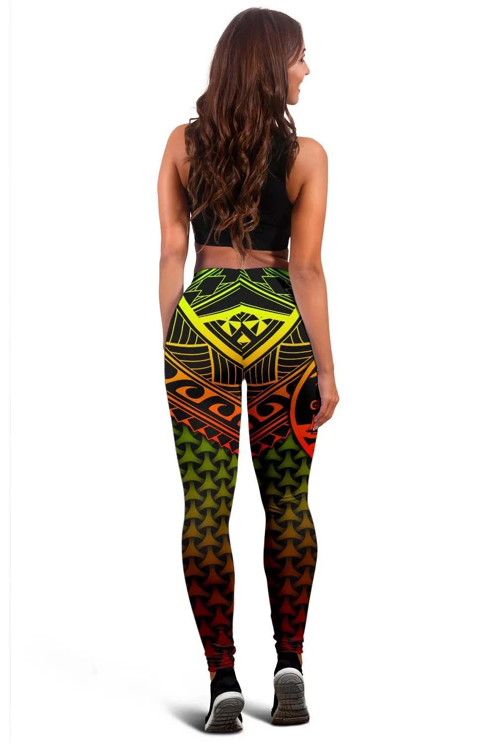 Polynesian Guam Legging - Reggae Vintage Polynesian Patterns