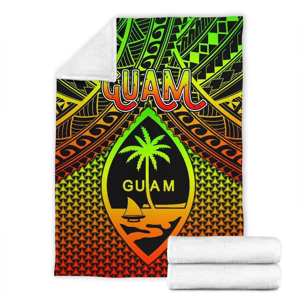 Polynesian Guam Premium Blanket - Reggae Vintage Polynesian Patterns
