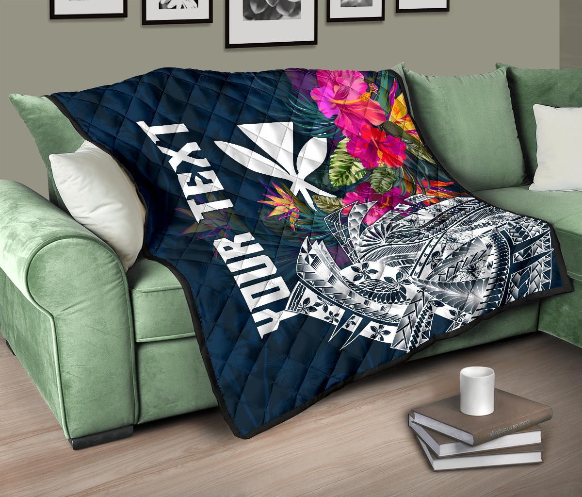 Polynesian Hawaii Custom Personalised Premium Quilt - Summer Vibes