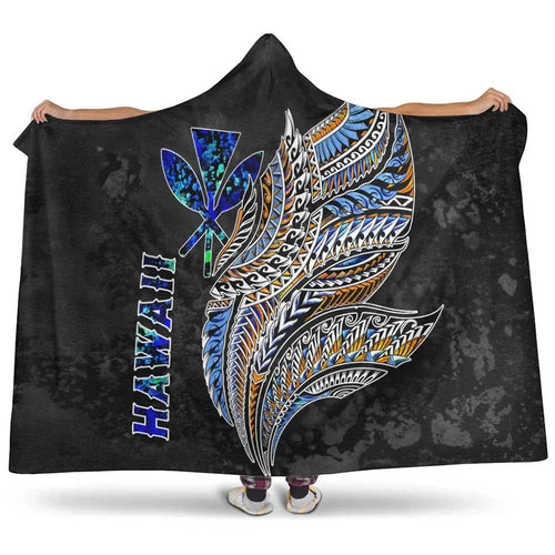 Polynesian Hawaii Hooded Blanket - Polynesian Wings