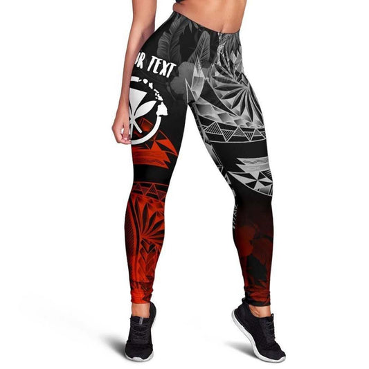 Polynesian Hawaii Kanaka Maoli Personalised Legging - Vintage Polynesian Style