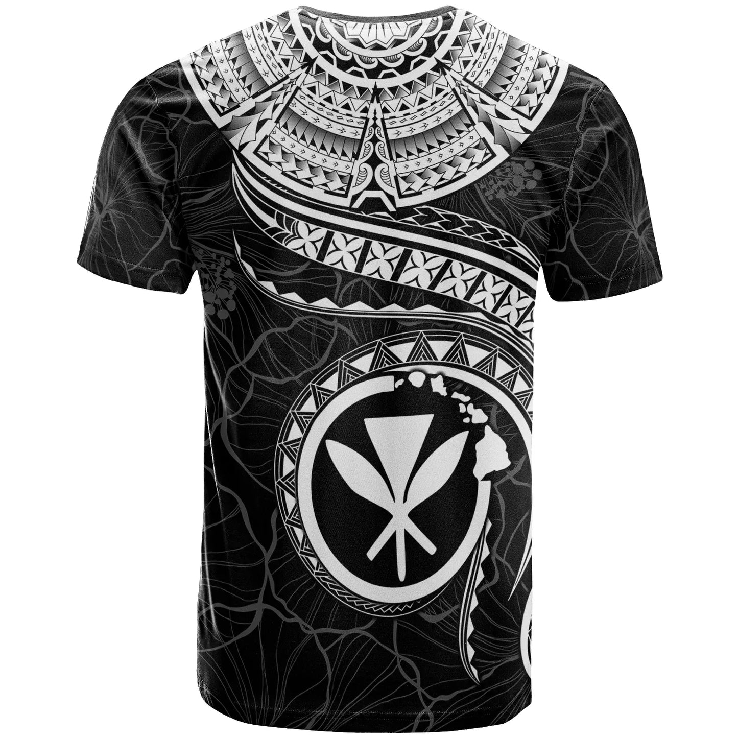 Polynesian Hawaii Kanaka Maoli Personalised T-Shirt - Hawaiian Waves (White)