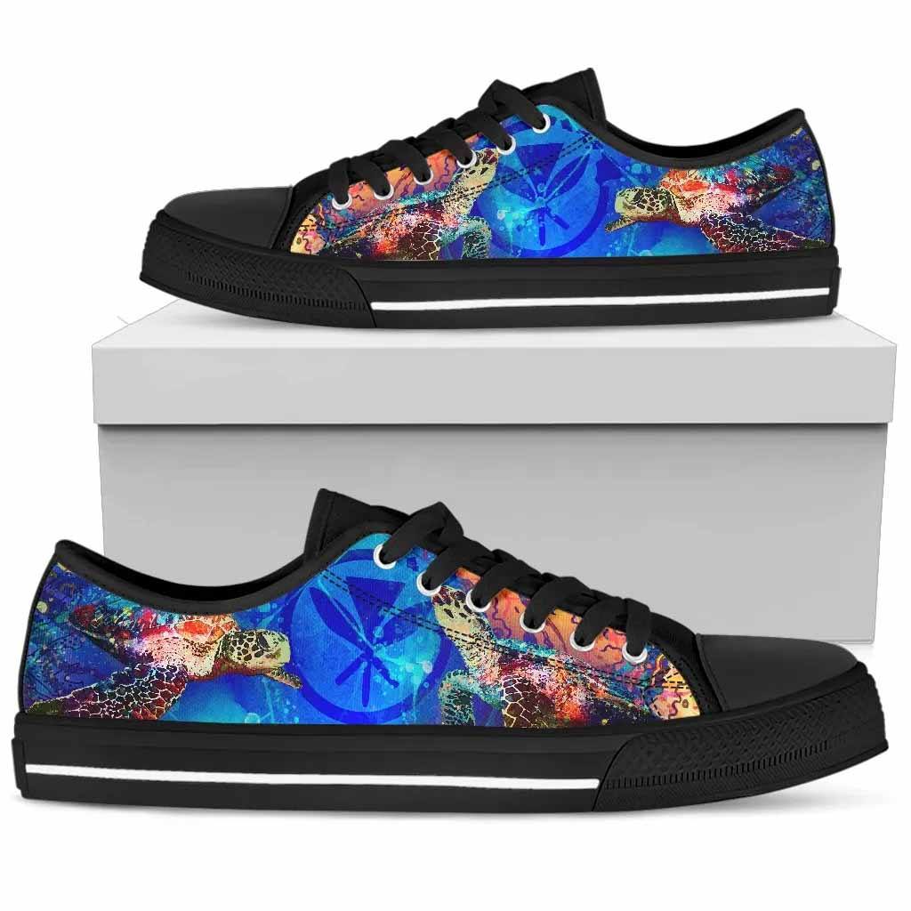 Polynesian Hawaii Low Top Shoes - Coral Treasure