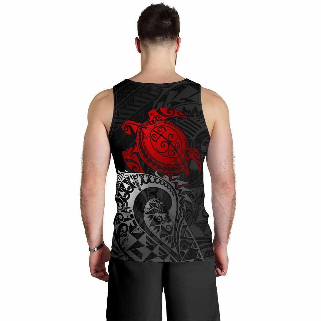 Polynesian Hawaii Men Tank Top - Polynesian Turtle (Red)