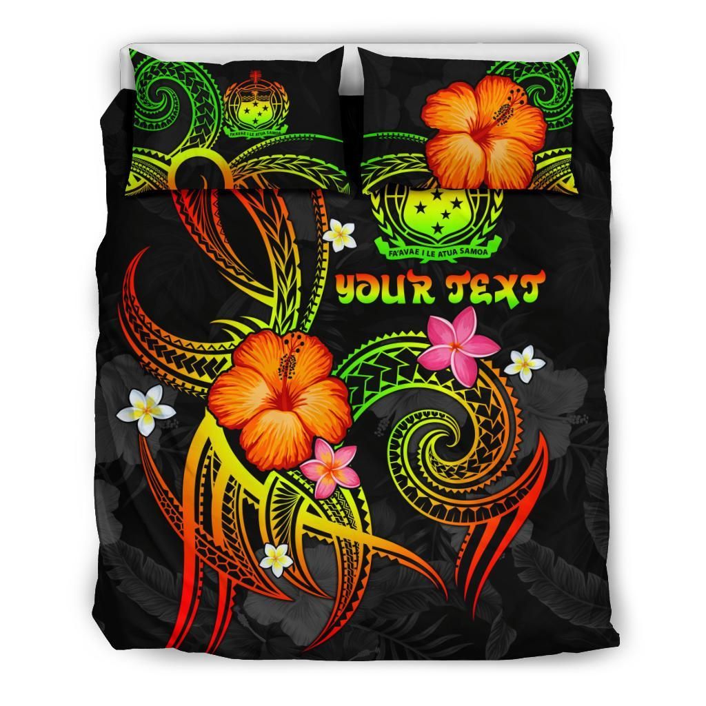 Polynesian Hawaii Personalised Bedding Set - Legend Of Samoa (Reggae)