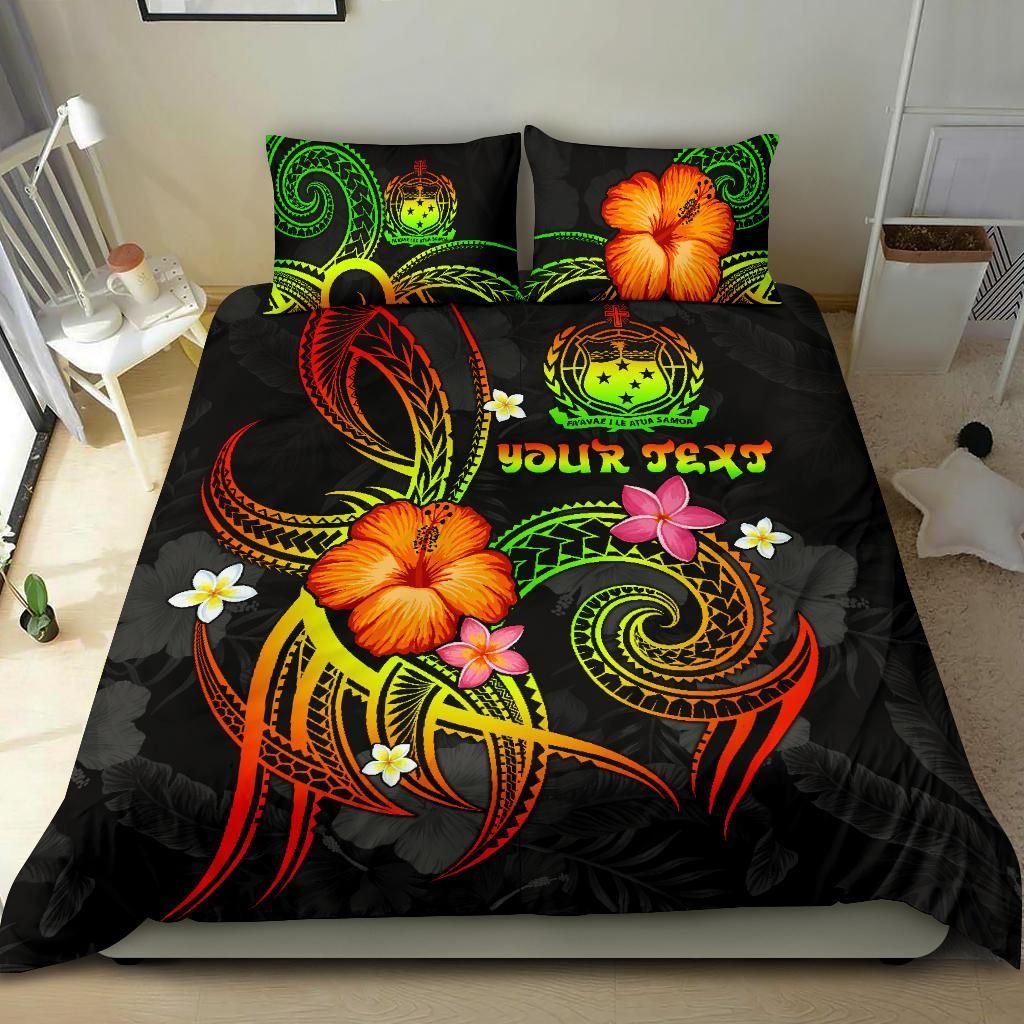 Polynesian Hawaii Personalised Bedding Set - Legend Of Samoa (Reggae)