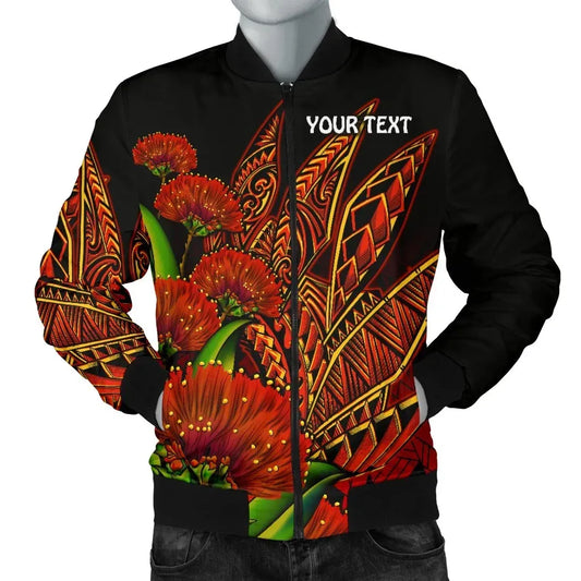 Polynesian Hawaii Personalised Bomber Jacket - Ohia Lehua