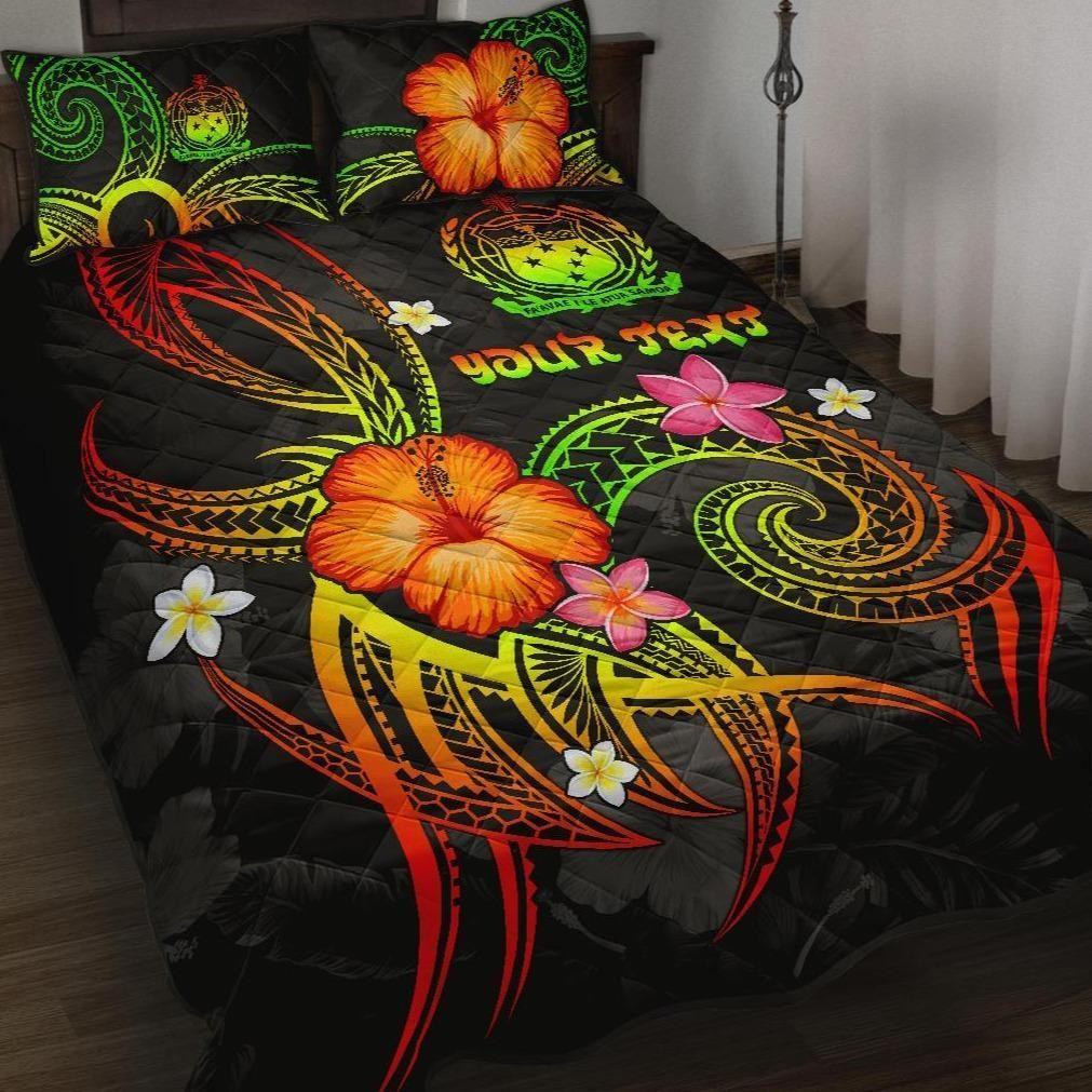 Polynesian Hawaii Personalised Quilt Bed Set - Legend of Samoa (Reggae)