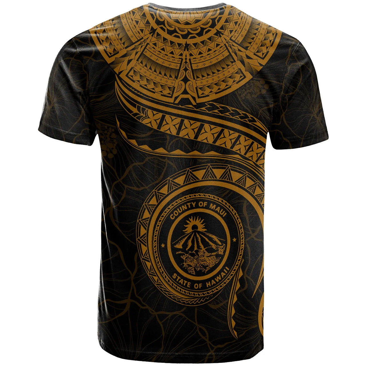 Hawaii Personalised T-Shirt - Maui Polynesian Waves MultiCollor