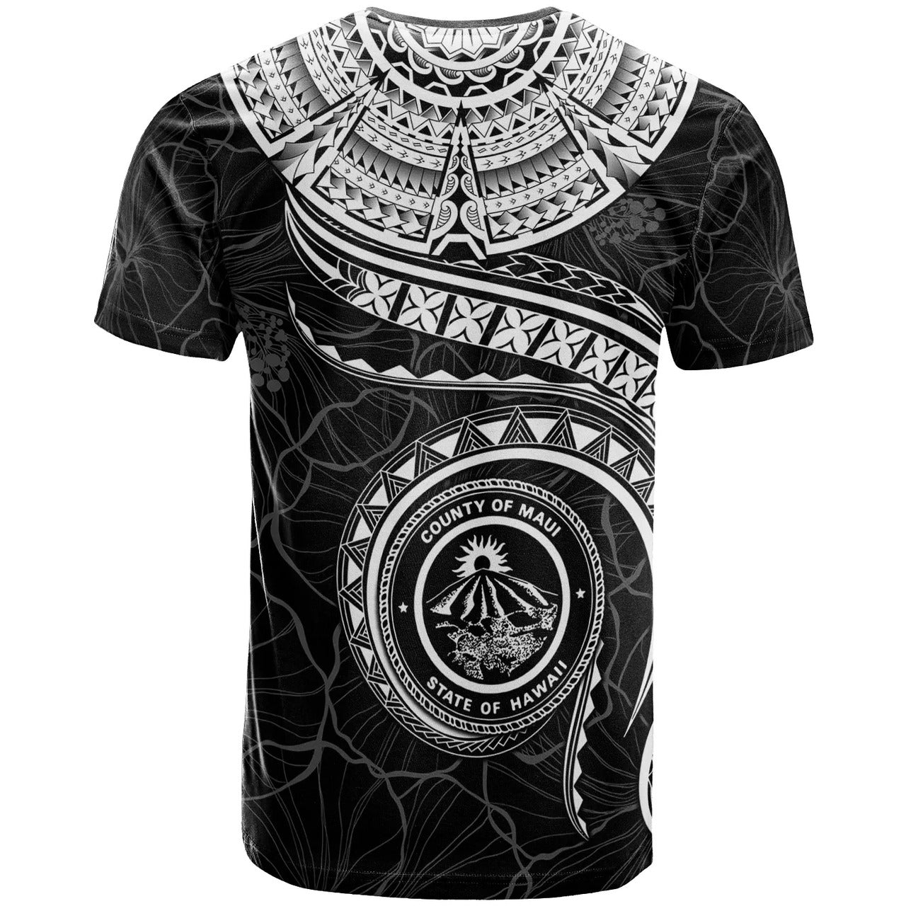 Hawaii Personalised T-Shirt - Maui Polynesian Waves MultiCollor