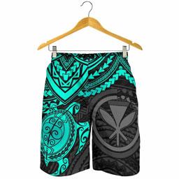 Polynesian Hawaii Polynesian Men Shorts - Turquoise Turtle