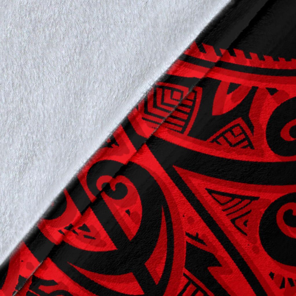 Polynesian Hawaii Premium Blanket - Hula Girl Red