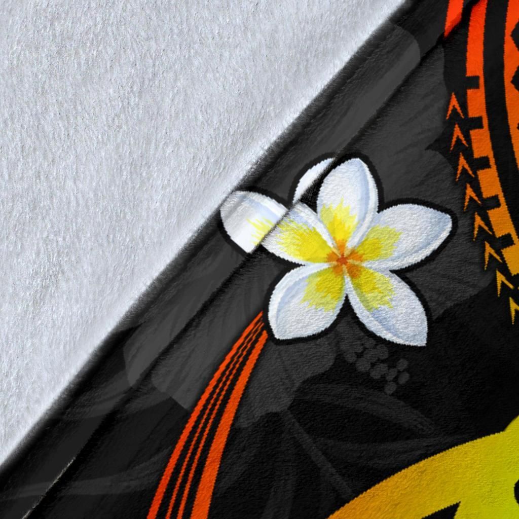 Polynesian Hawaii Premium Blanket - Legend of Kanaka Maoli (Reggae)
