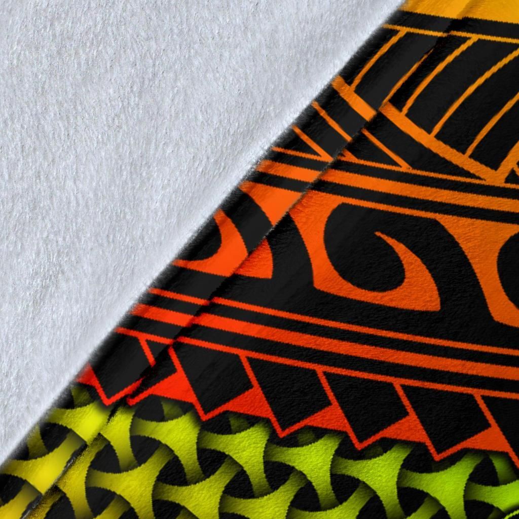 Polynesian Hawaii Premium Blanket - Reggae Vintage Polynesian Patterns