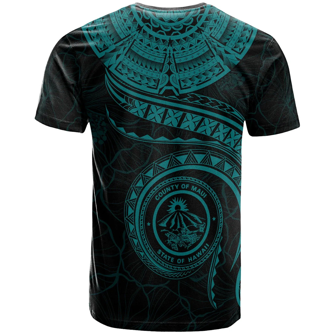 Hawaii Personalised T-Shirt - Maui Polynesian Waves MultiCollor