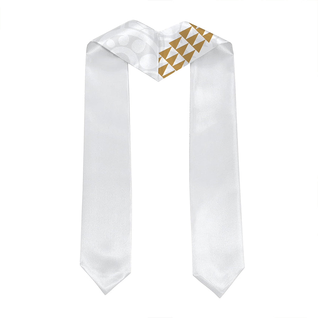 Hawaii Graduation Stole Custom Class 2026 Tribal Manta Ray Kakau Style